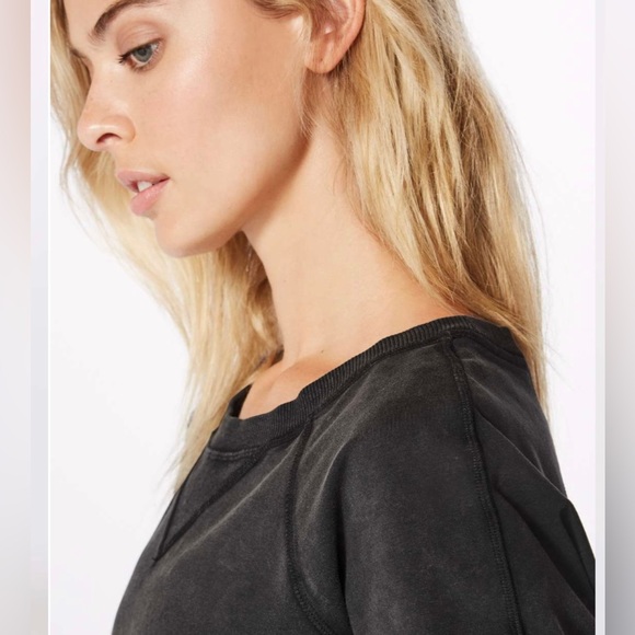 Lululemon Loop Back Crew NWOT Black size 12 - Picture 13 of 14